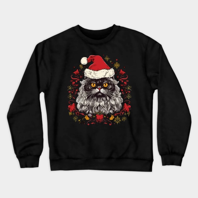 Persian Cat Christmas Crewneck Sweatshirt by JH Mart